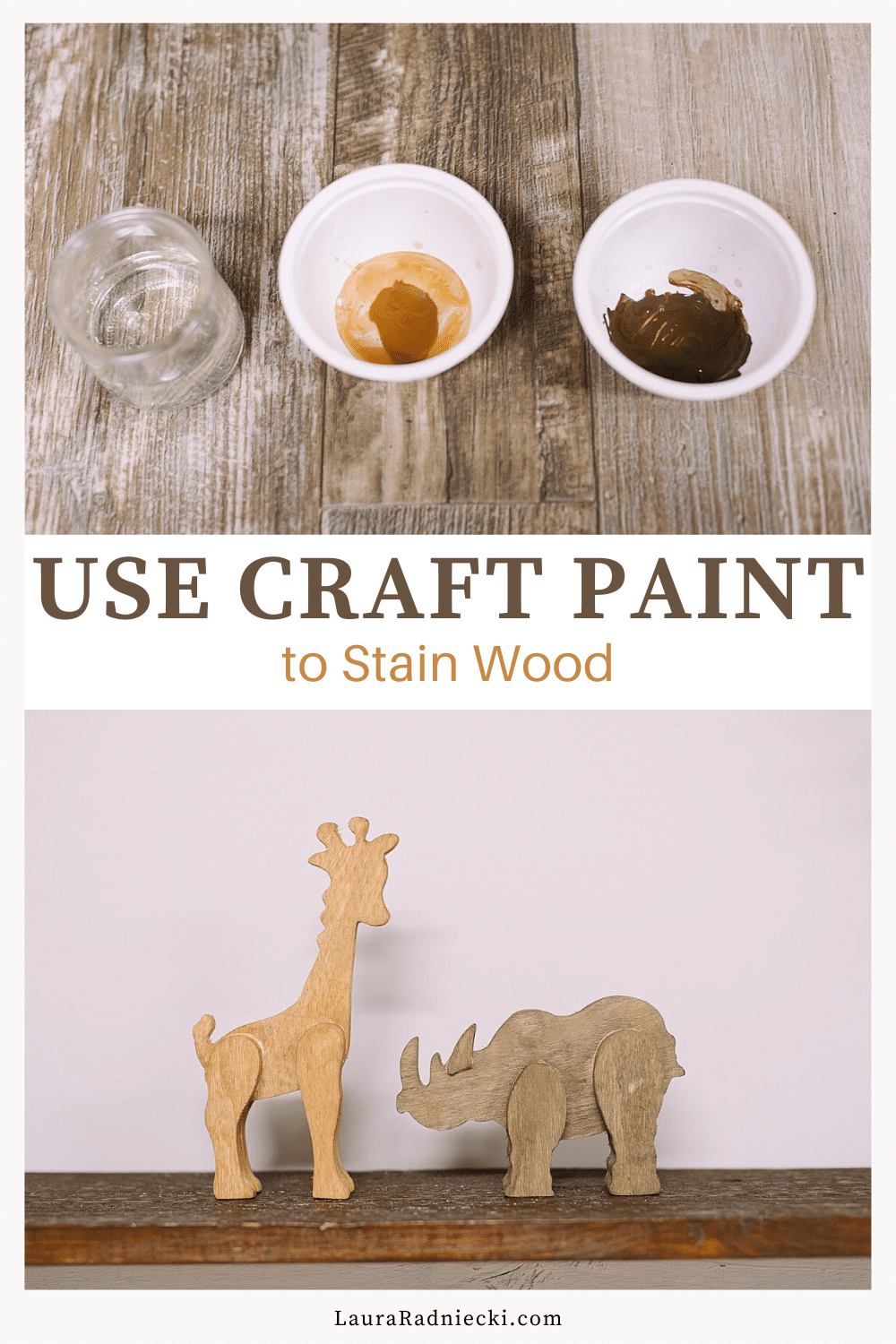 How to Stain Wood with Paint