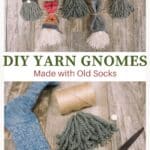 How to make a yarn and sock gnome for Christmas.