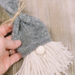 How to make a yarn and sock gnome for Christmas.