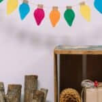 How to make a DIY felt lightbulb garland for Christmas.