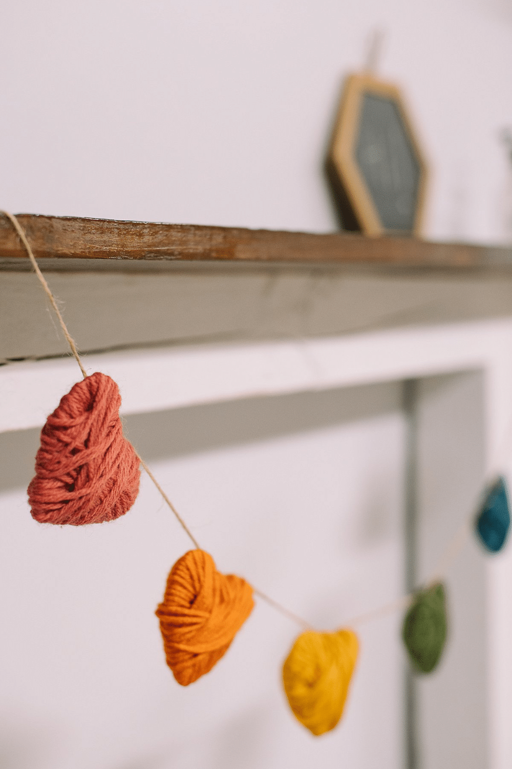 How to Make a Yarn Wrapped Heart Garland