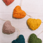How to Make a Yarn-Wrapped Heart Garland