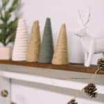 How to make a pinecone garland using clean pinecones and twine. It's the perfect garland for fall!