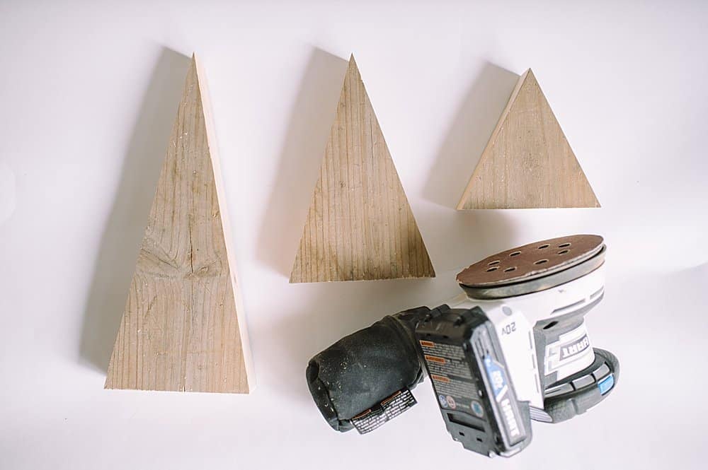 how to make wood Christmas trees