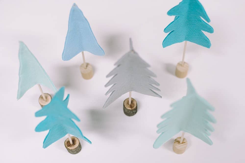 how to make felt trees for christmas