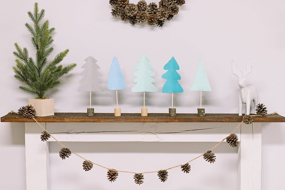 Scandinavian felt tree