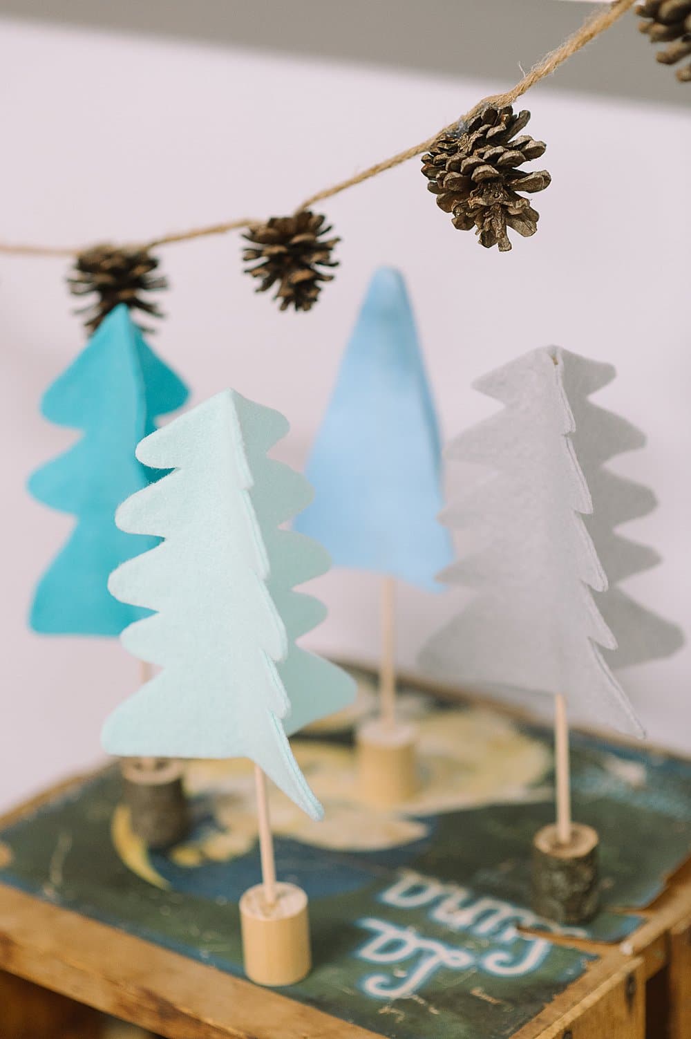 how to make felt trees for Christmas | Scandinavian Holiday Decor Inspiration