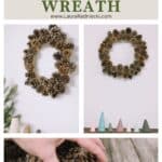 How to make a pinecone wreath.