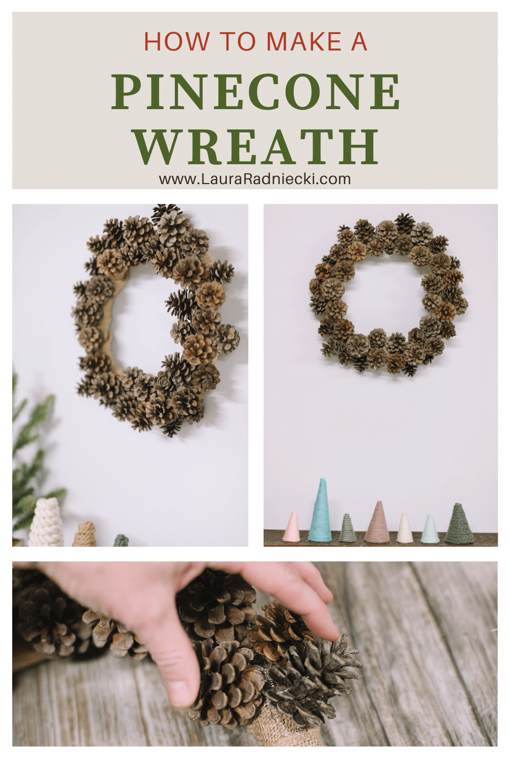 How to Make a Pinecone Wreath