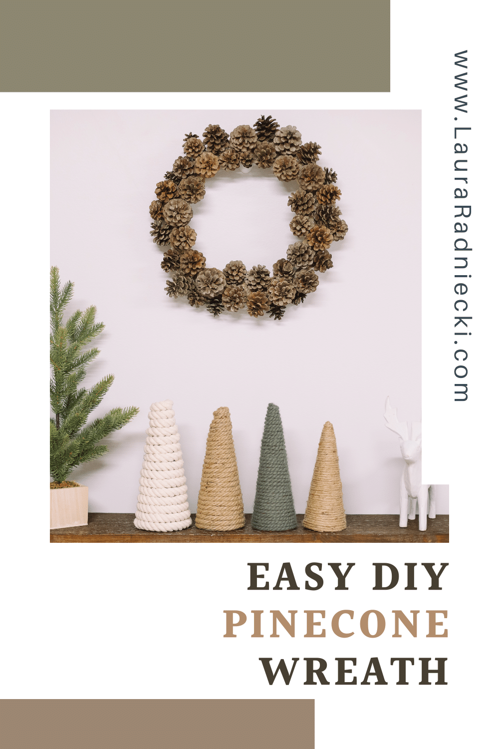 How to Make a Pinecone Wreath