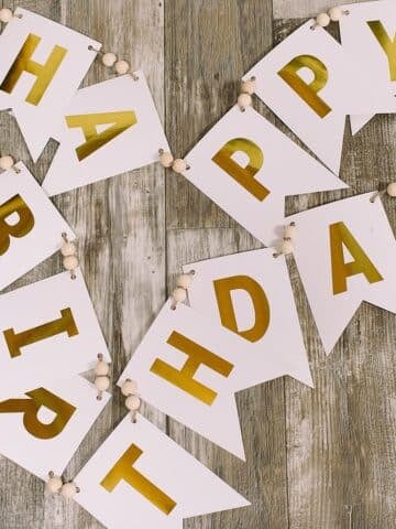 How to Make a DIY Happy Birthday Garland with Wooden Beads