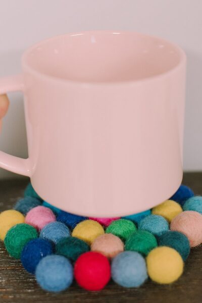How to Make Felt Ball Coasters