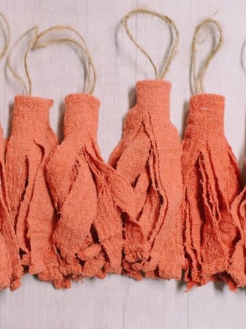 How to Make Fabric Tassels using Shop Towels
