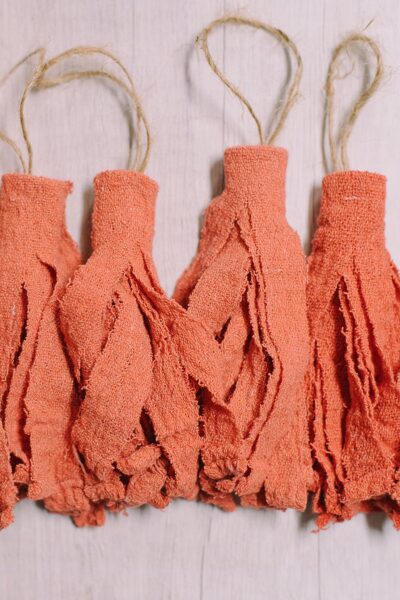 How to Make Fabric Tassels using Shop Towels