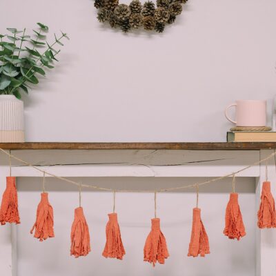 How to Make a Fabric Tassel Garland