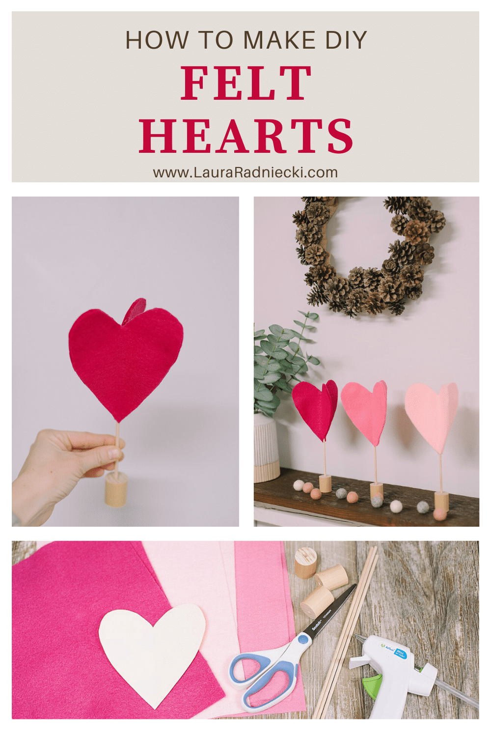 How to Make Felt Hearts for Valentine's Day
