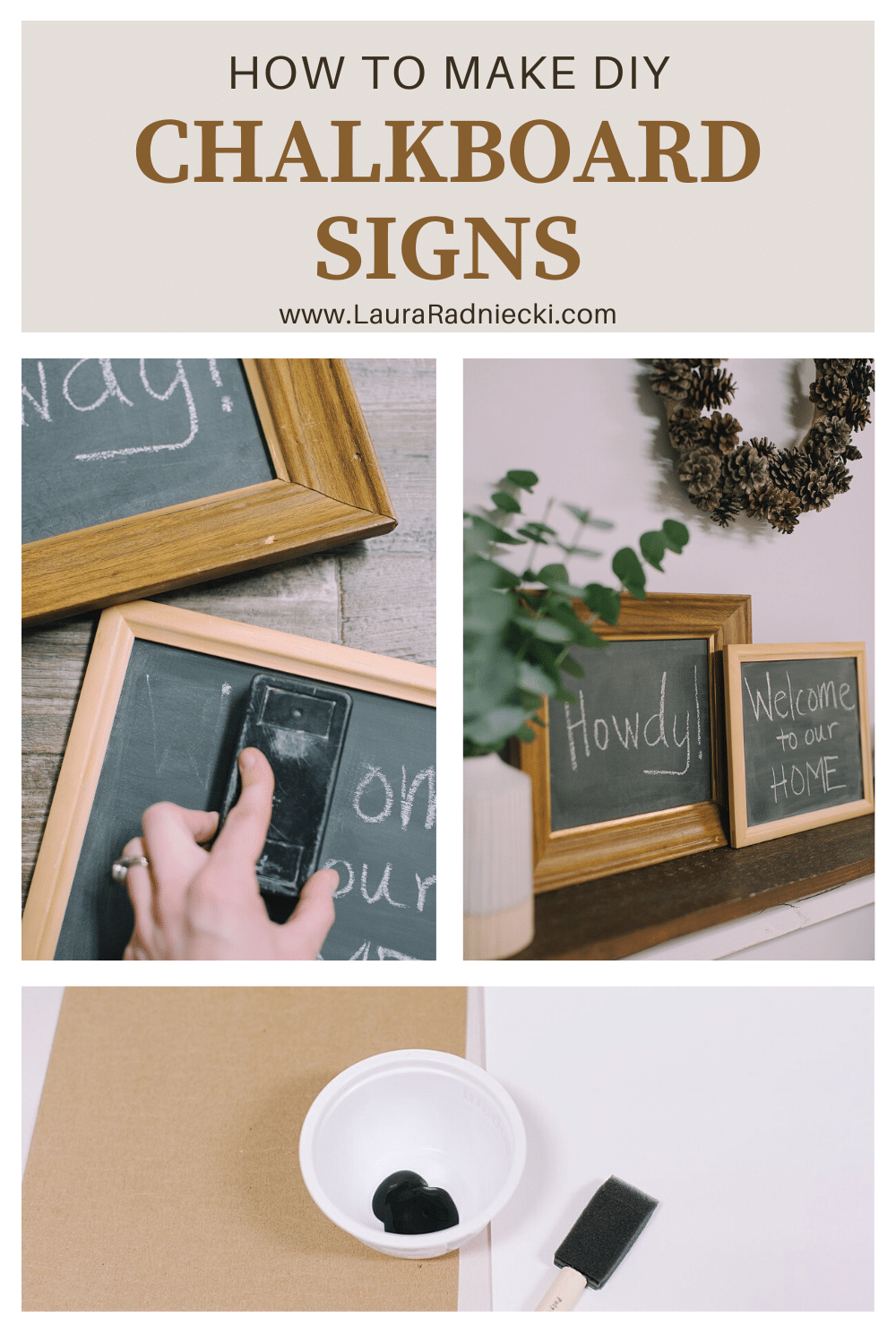 How to Make DIY Chalkboard Signs
