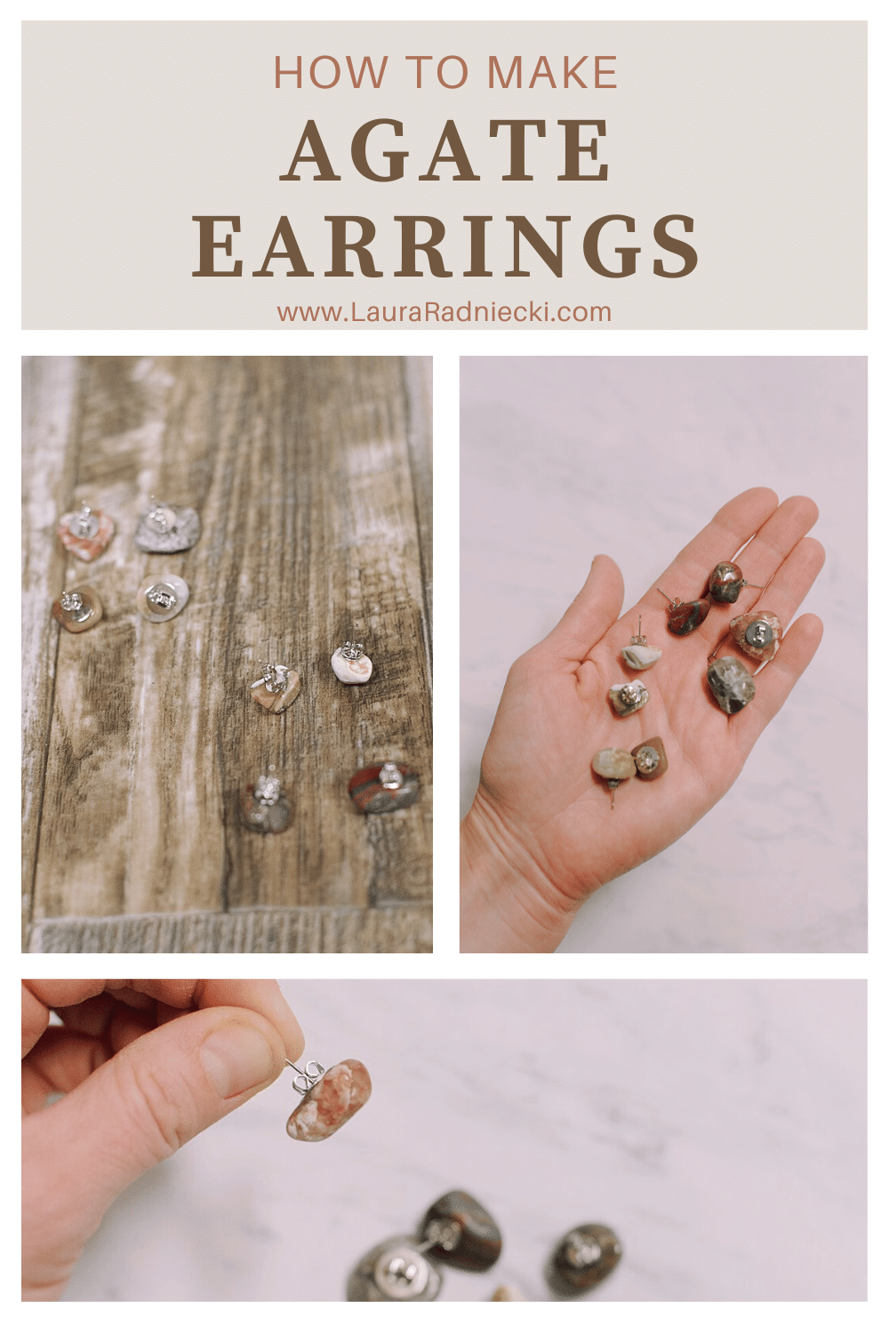 How to Make DIY Agate Earrings | DIY Rock Earrings