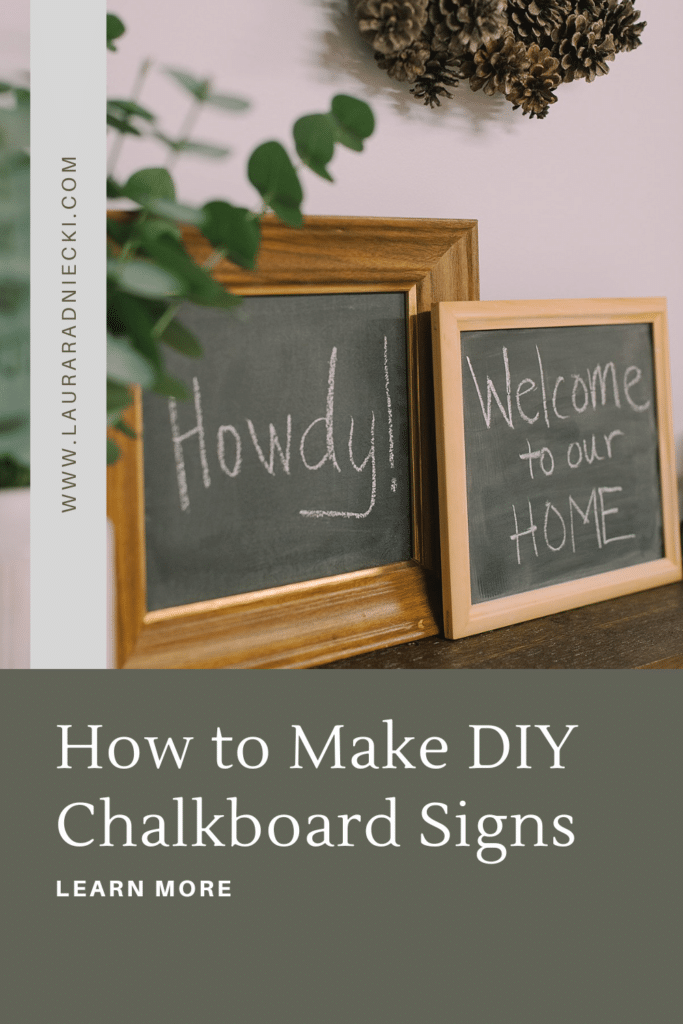 How to Make DIY Chalkboard Signs using Chalkboard Paint