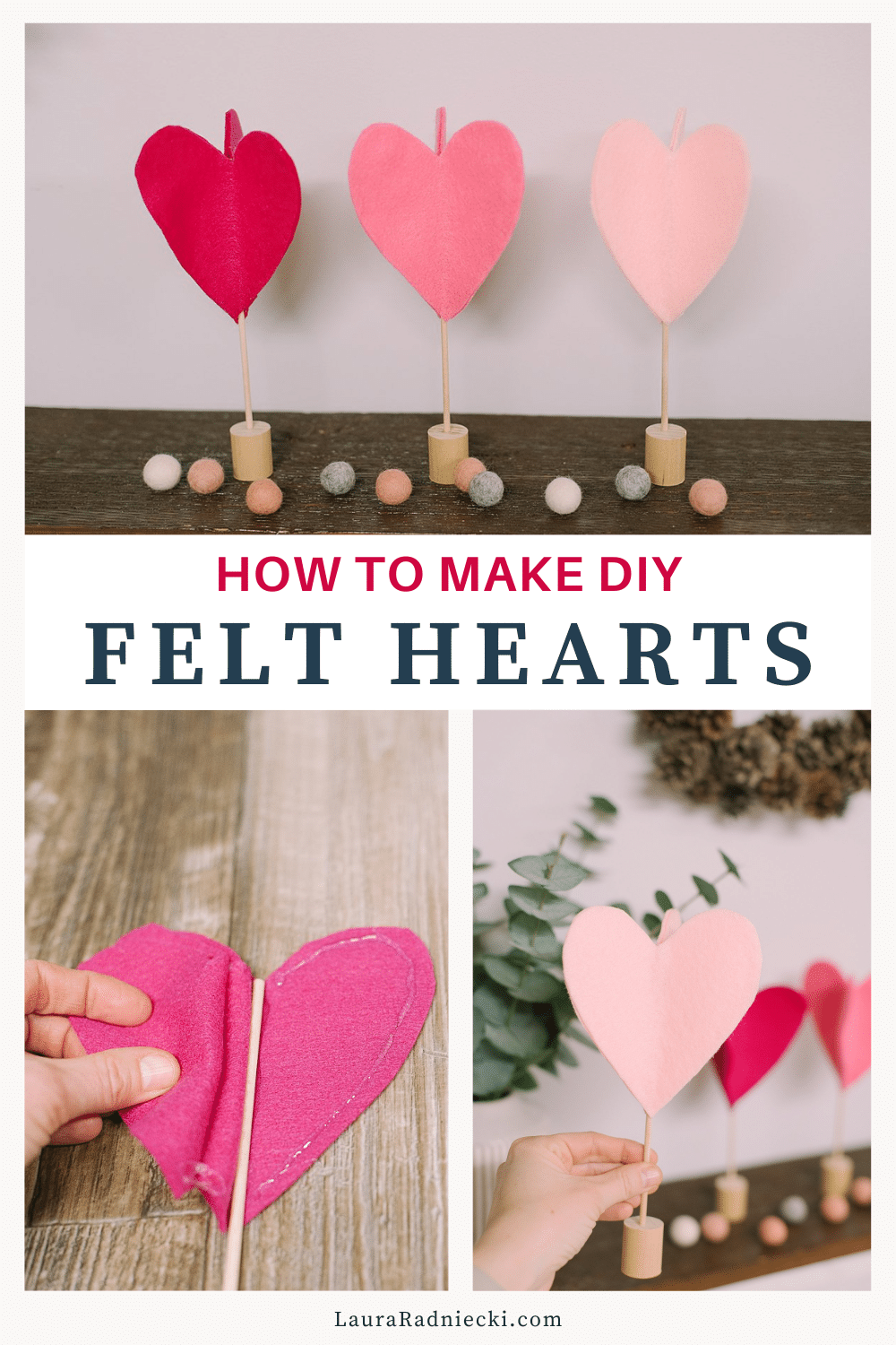 How to Make Felt Hearts for Valentines Day