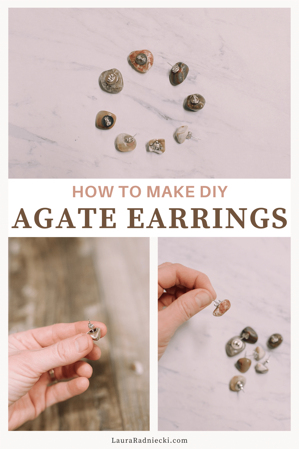 How to Make Agate Earrings