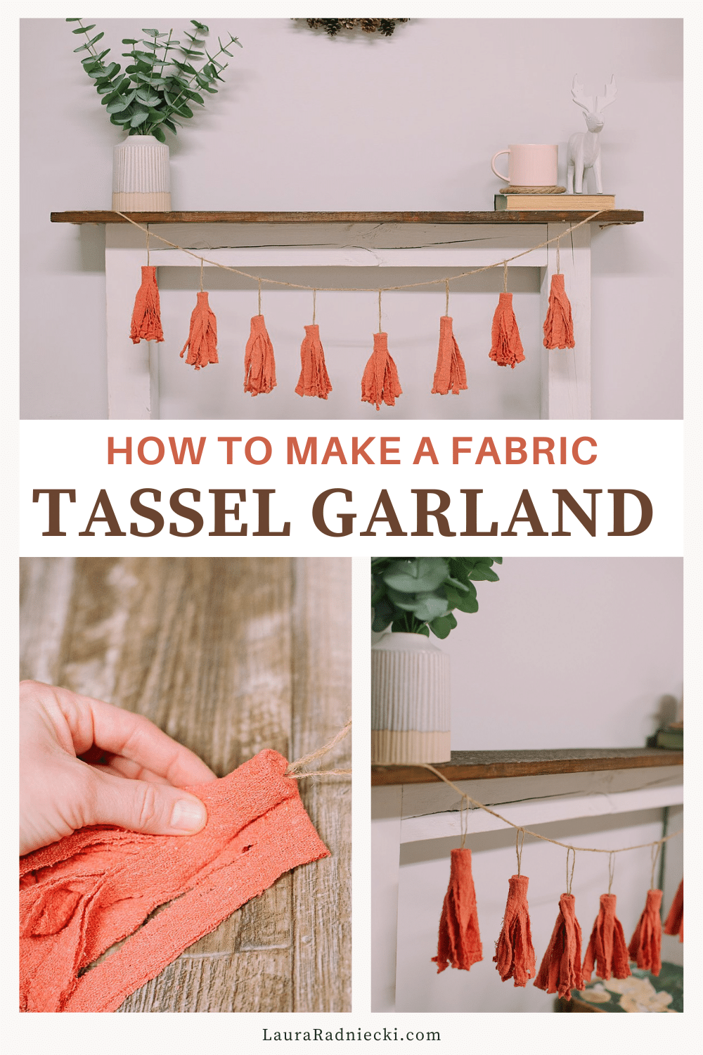 How to Make a Fabric Tassel Garland