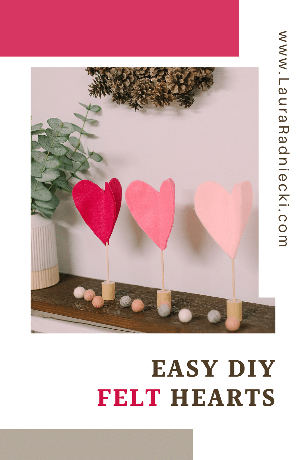 How to Make Felt Hearts for Valentines Day