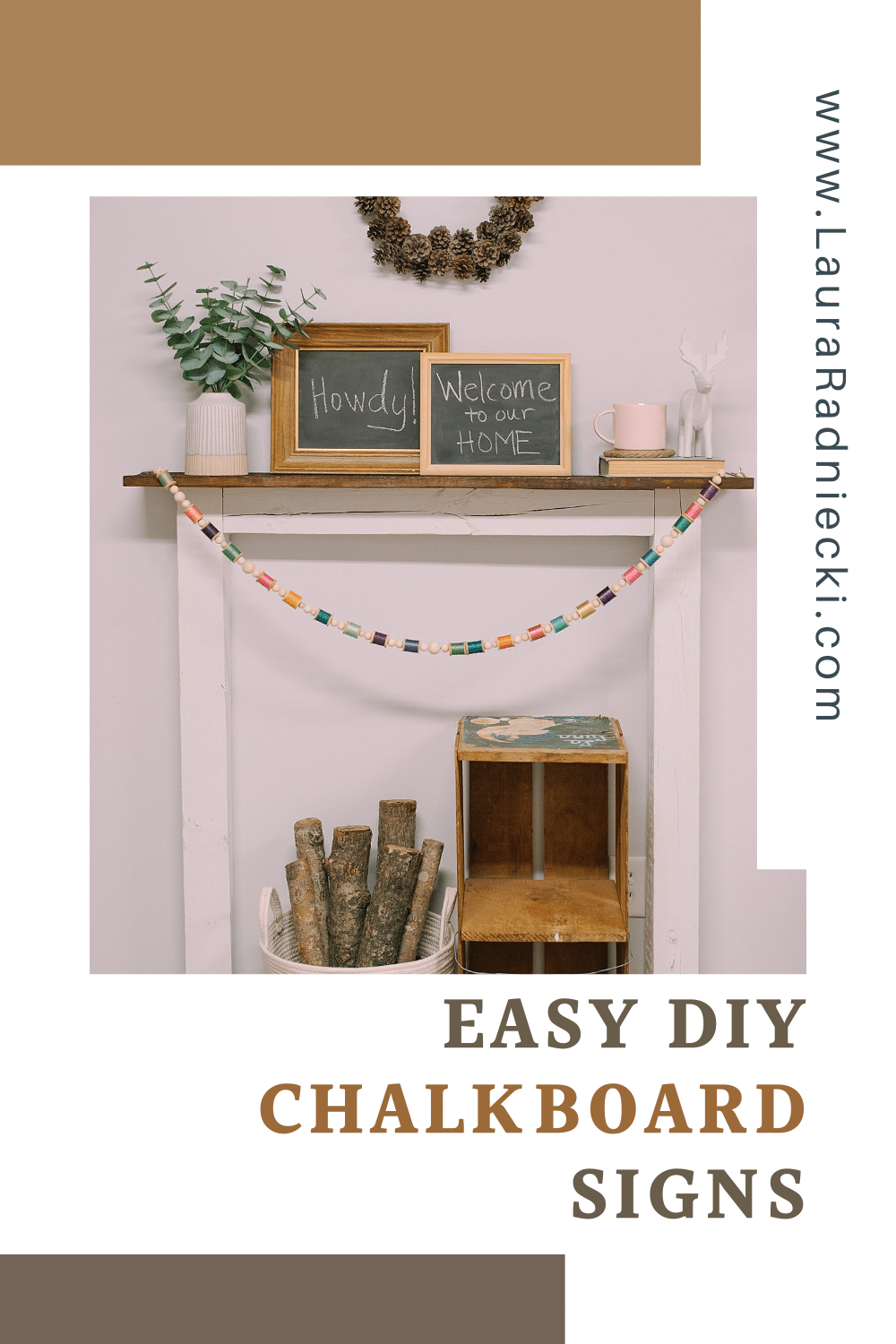 How I made Simple DIY Small Chalkboard Signs Out Of Thrift Store Art