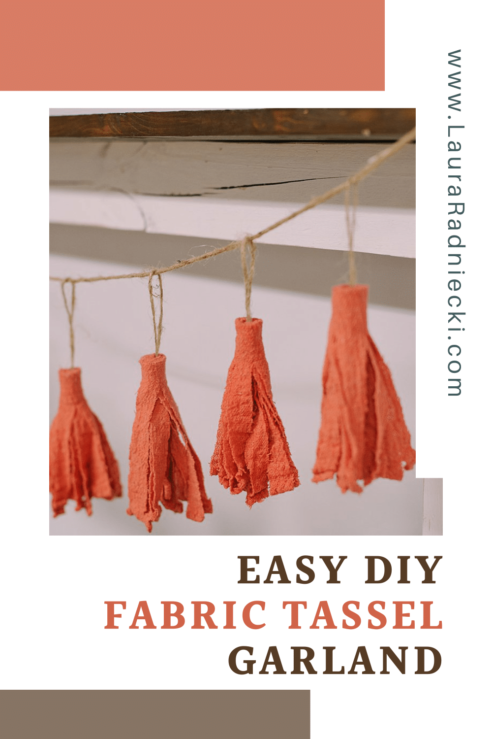 How to Make a Fabric Tassel Garland