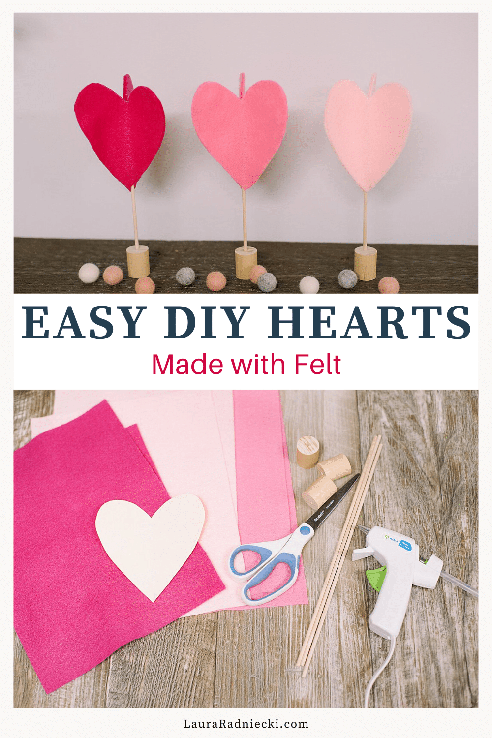 How to Make Felt Hearts for Valentines Day