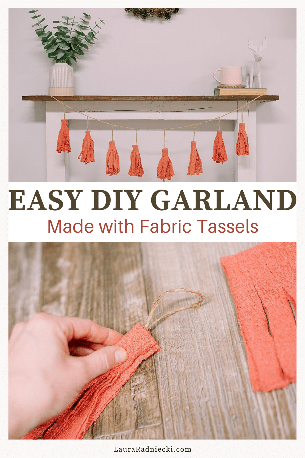 How to Make a Fabric Tassel Garland