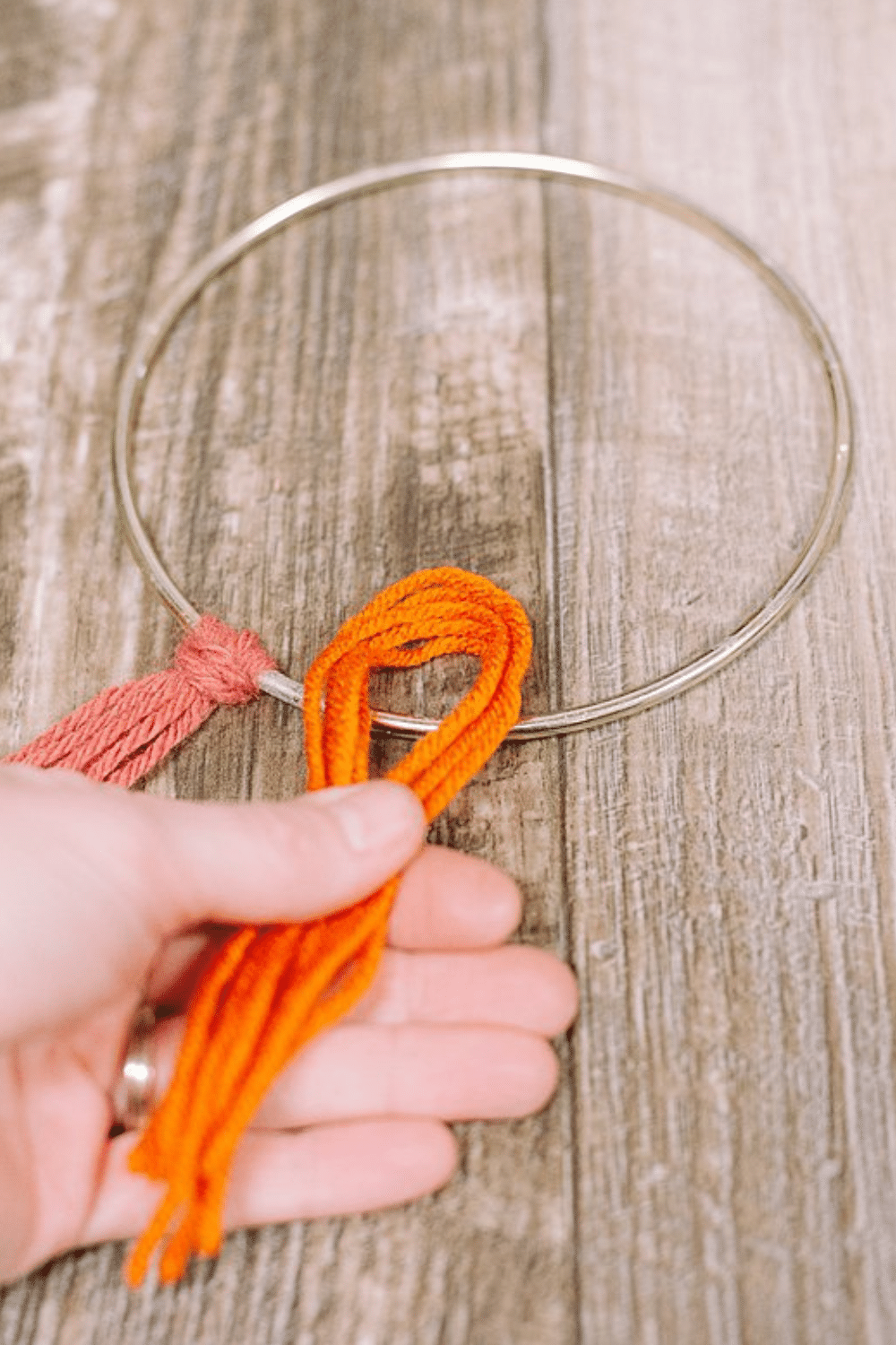 How to Make a Wreath with Rainbow Yarn