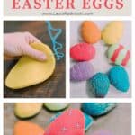 Learn how to make felt Easter eggs with a blanket stitch edge and embroidery detail.