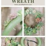 Learn how to make a succulent wreath for your home using fake succulent plants.