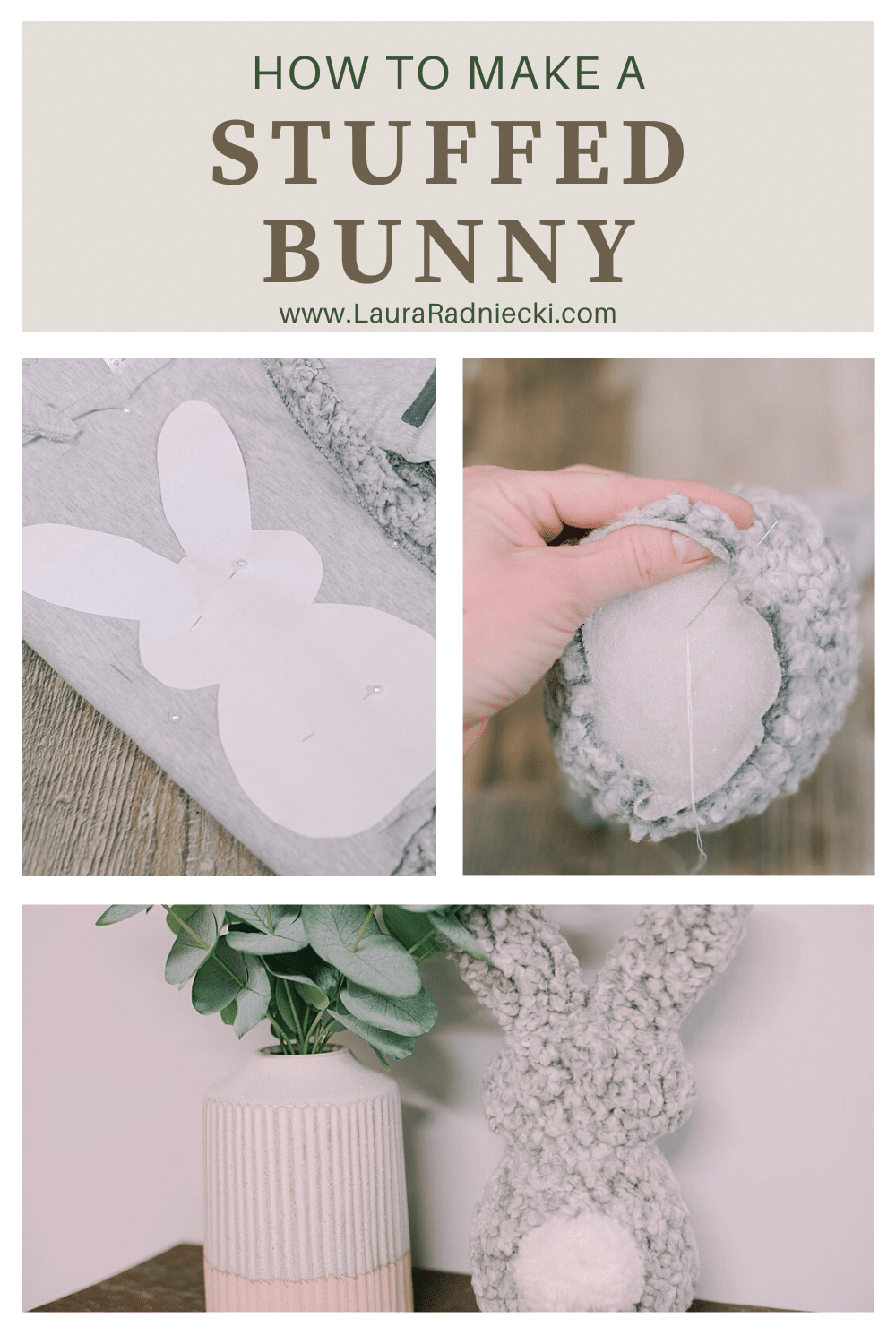 Diy bunny store stuffed animal