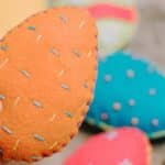 Learn how to make felt Easter eggs with a blanket stitch edge and embroidery detail.