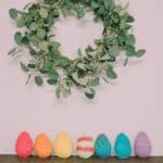 Learn how to make felt Easter eggs with a blanket stitch edge and embroidery detail.