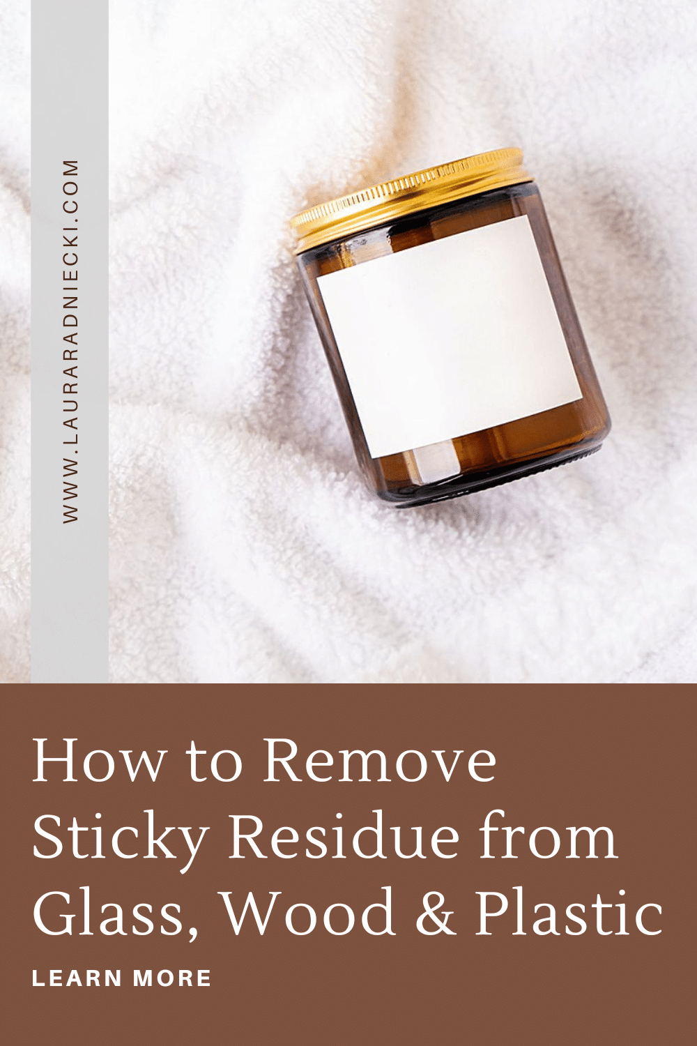 how to remove sticker residue easily from glass, wood, or plastic