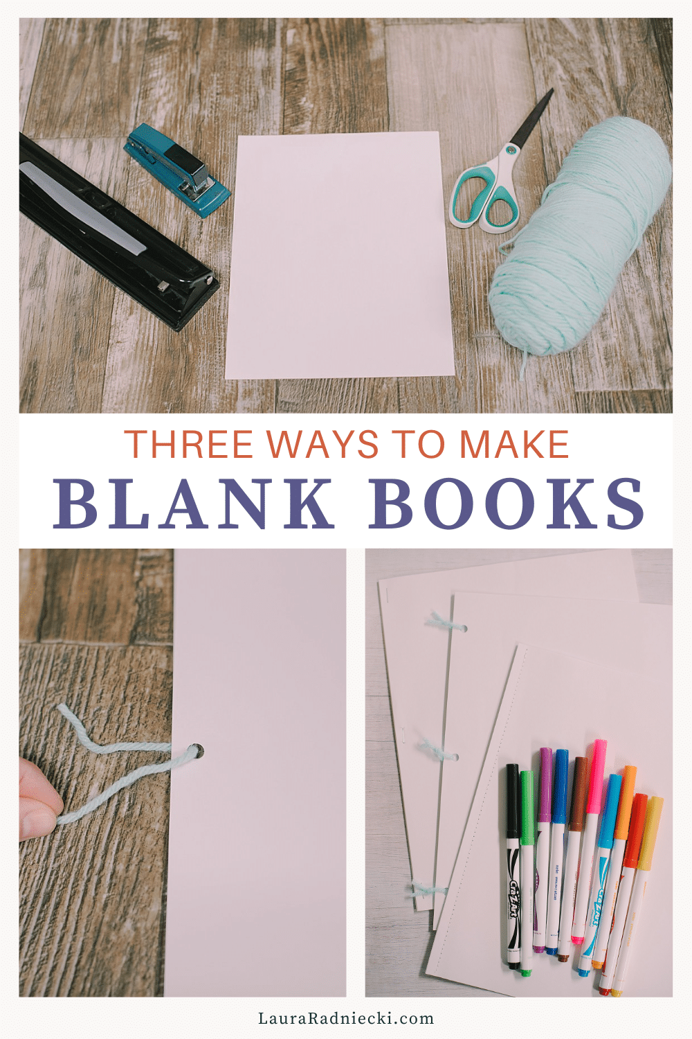 Three Ways to Make Easy Blank Books with Printer Paper