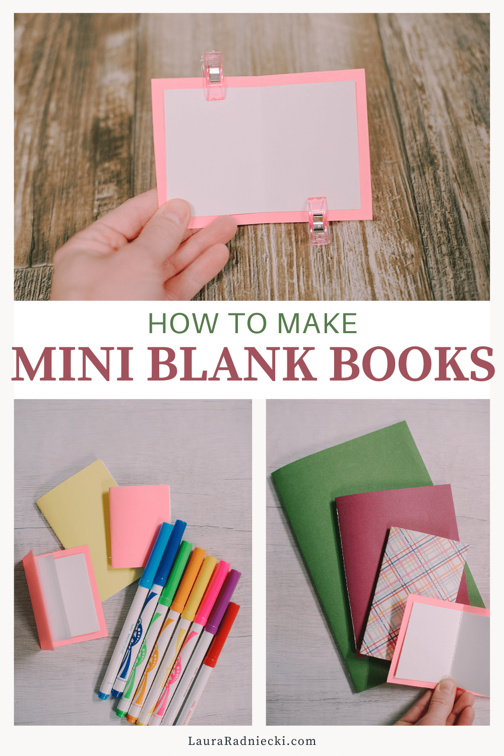 How to Make Mini Blank Books for Kids