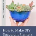 How to make DIY faux succulent planters.