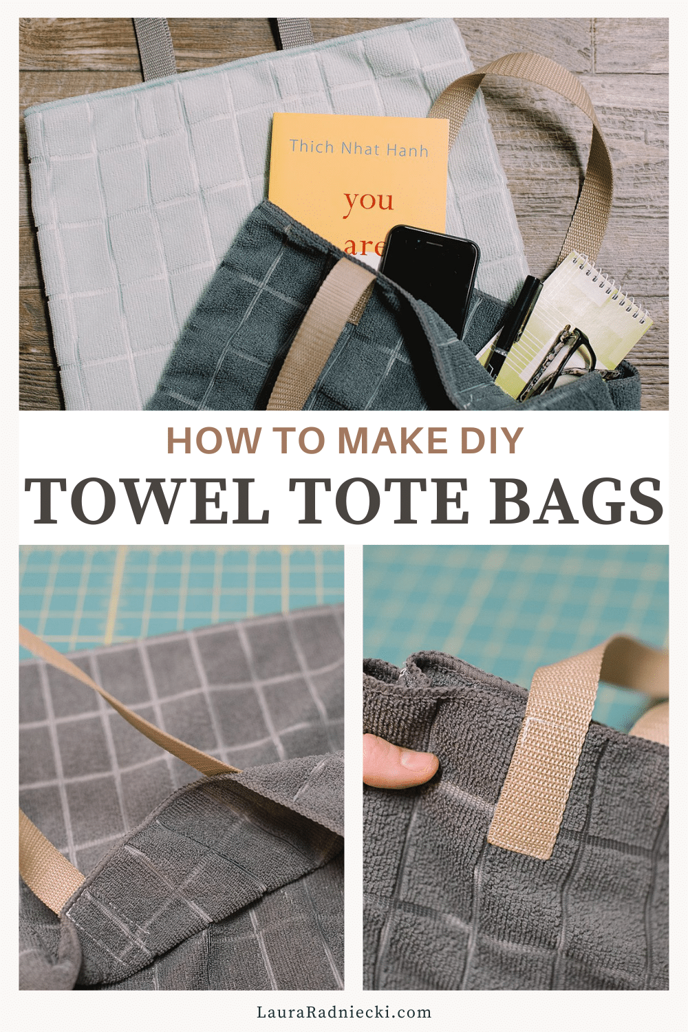 How to Make Tote Bags from Hand Towels