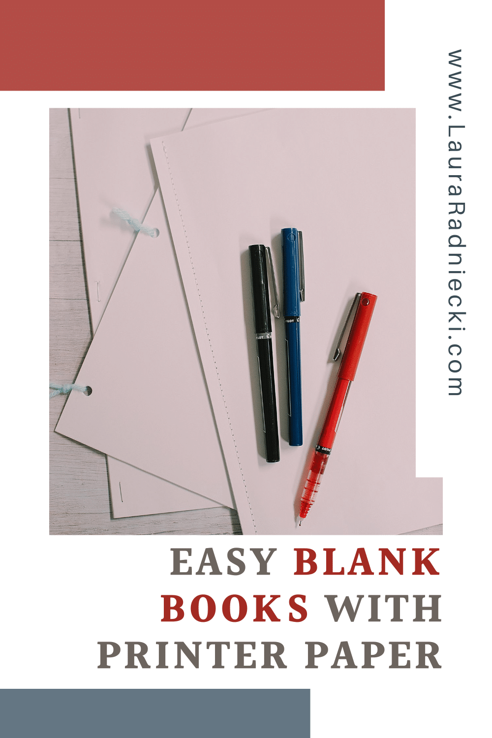 Three Ways to Make Easy Blank Books with Printer Paper