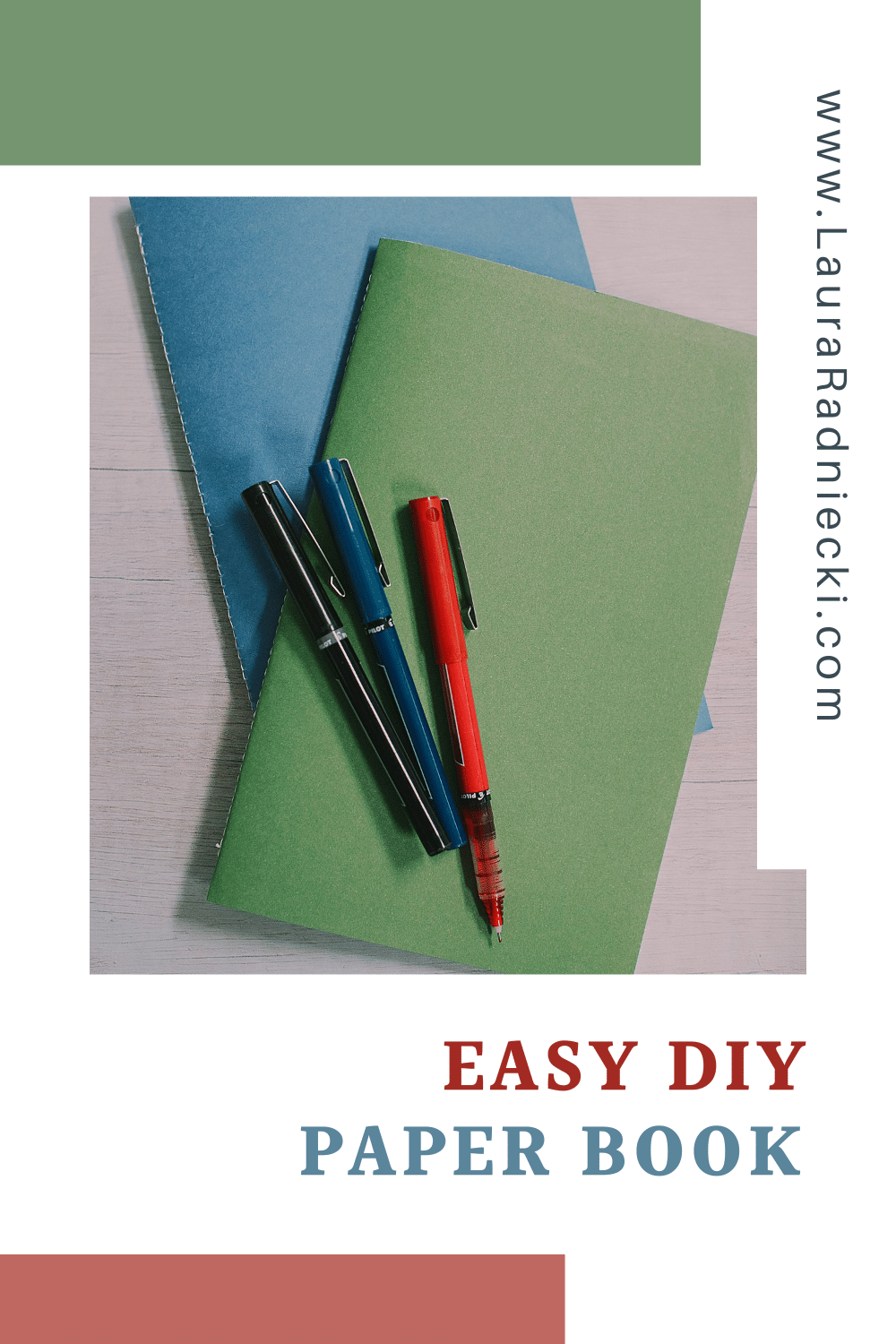 How to Make a DIY Paper Book with Cardstock Cover