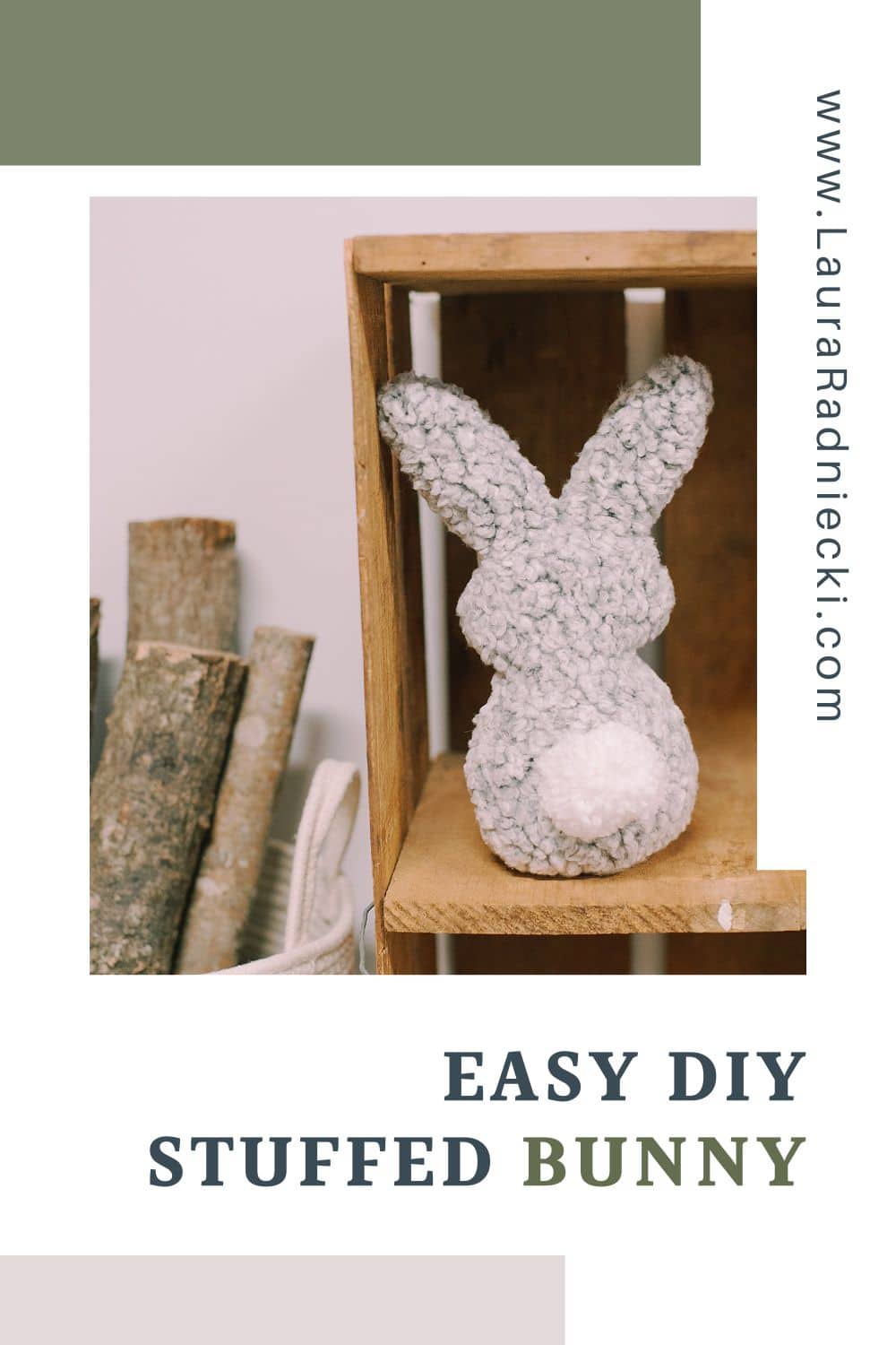 Homeade Stuffed Rabbit How to Make a DIY Stuffed Bunny for Kids | Easy Easter Decor
