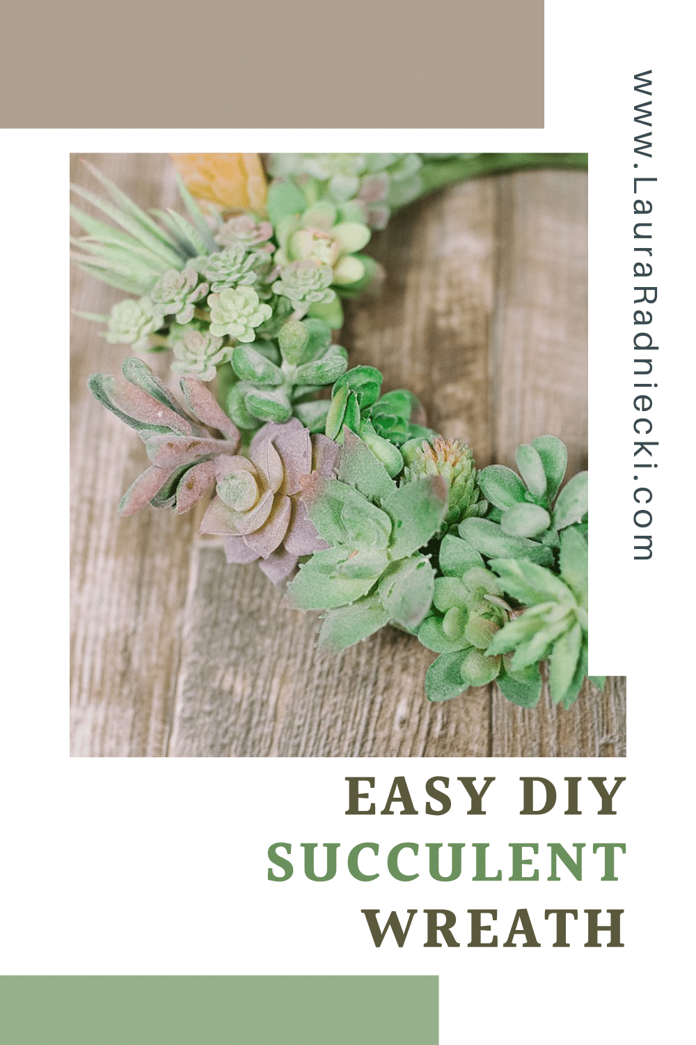 How to Make a Succulent Wreath