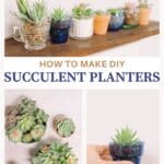 How to make DIY faux succulent planters.