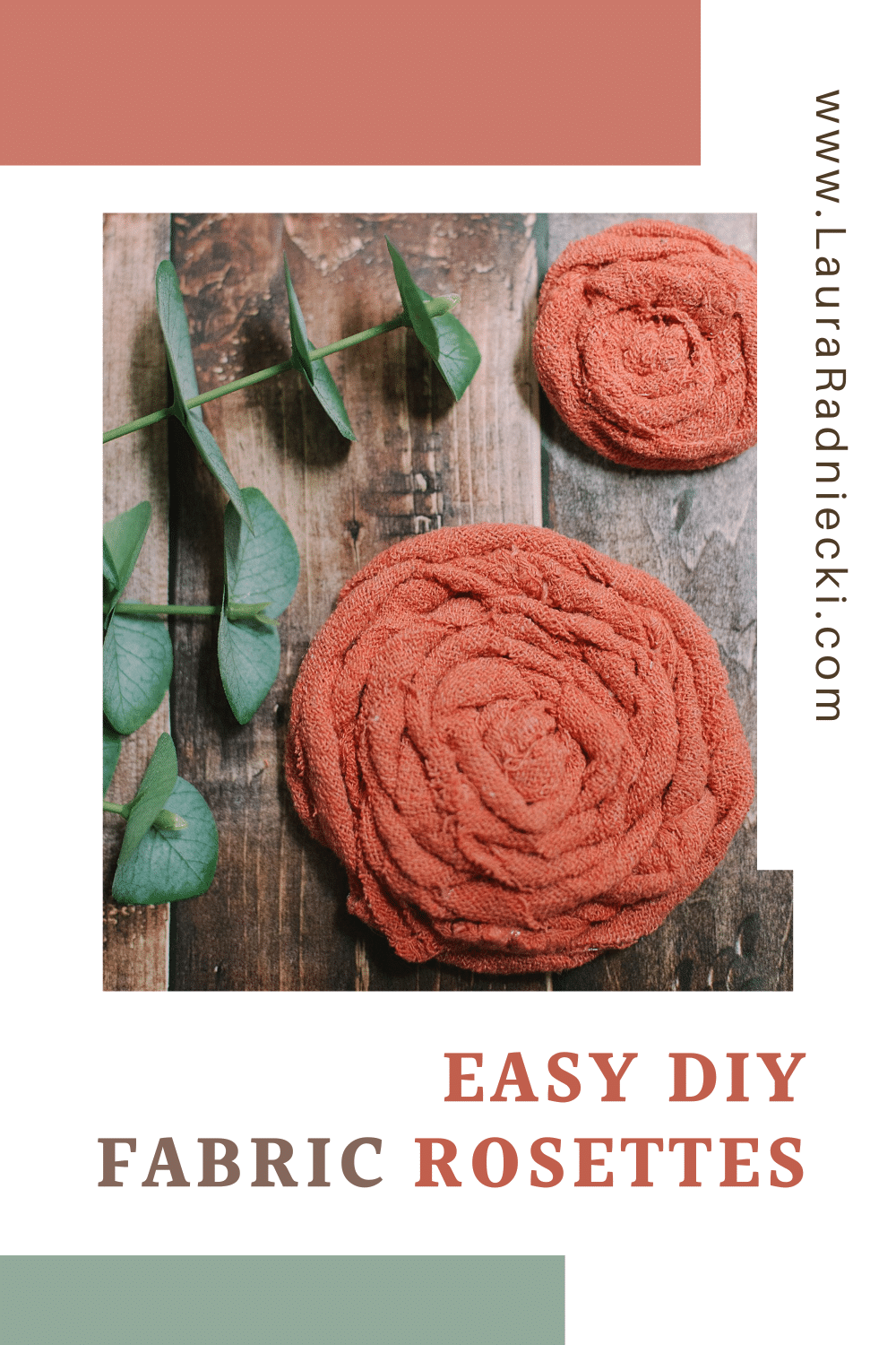 DIY Fabric Rosette How to Make Fabric Rosettes