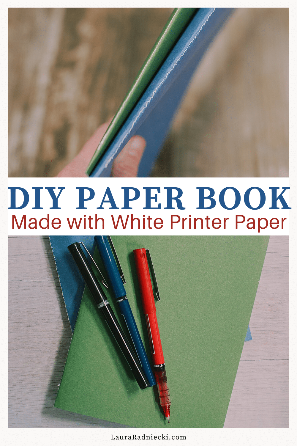 How to Make a DIY Paper Book with Cardstock Cover