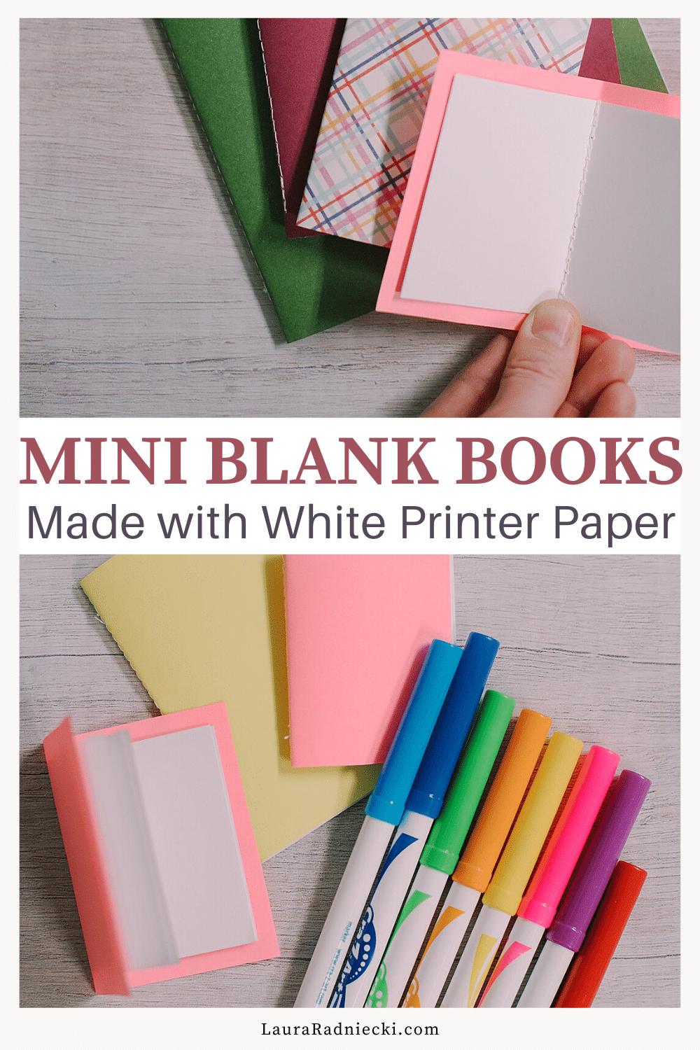 How to Make Mini Blank Books for Kids